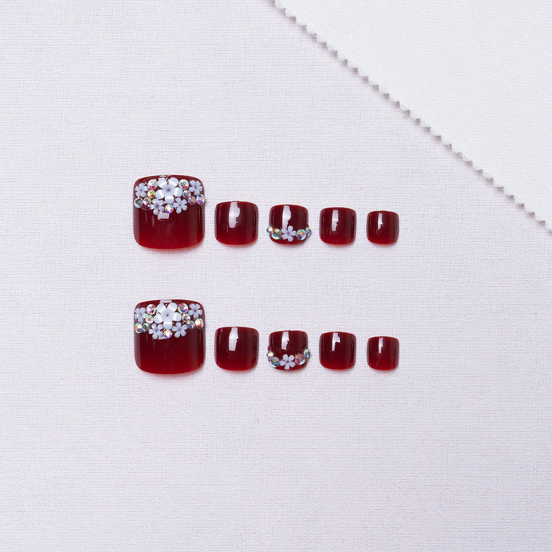 Rhinestone Decorative Pedicure Nail Art