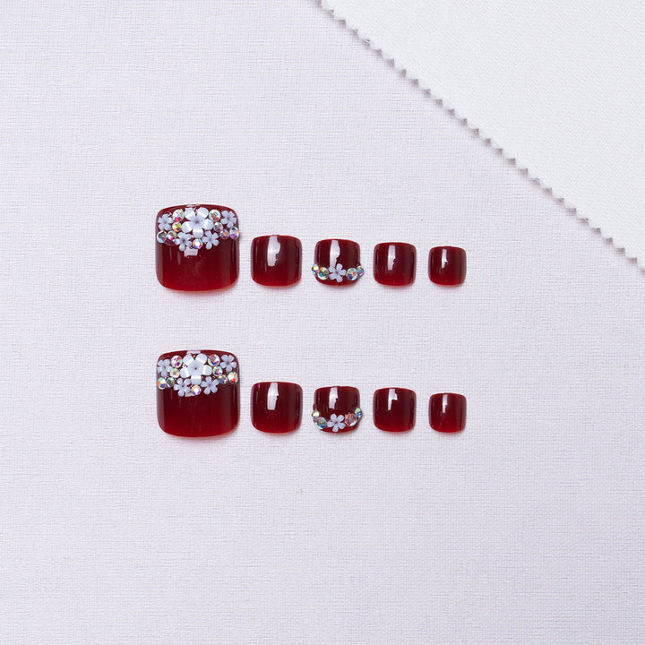 Rhinestone Decorative Pedicure Nail Art