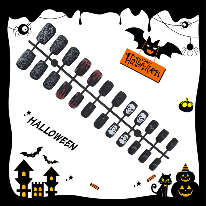 Halloween Artificial Nail Set with Creepy Designs Kalsten