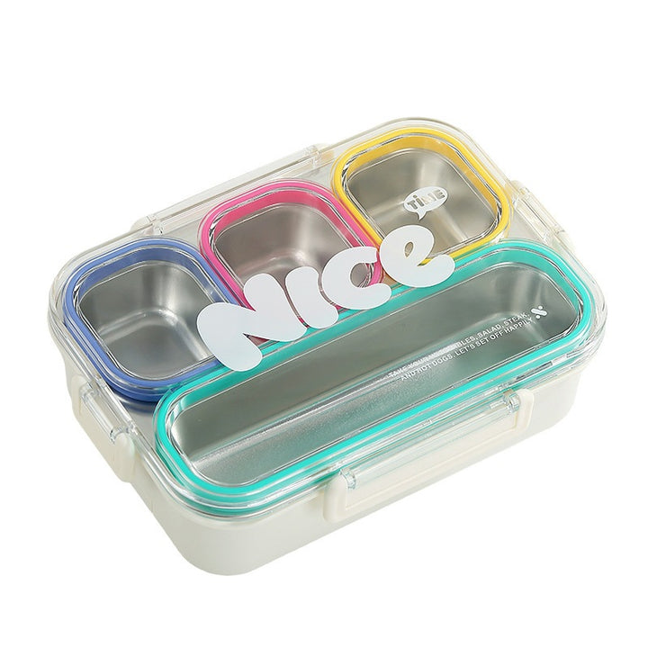 Multi-Compartment Food Storage Container with Airtight Seal