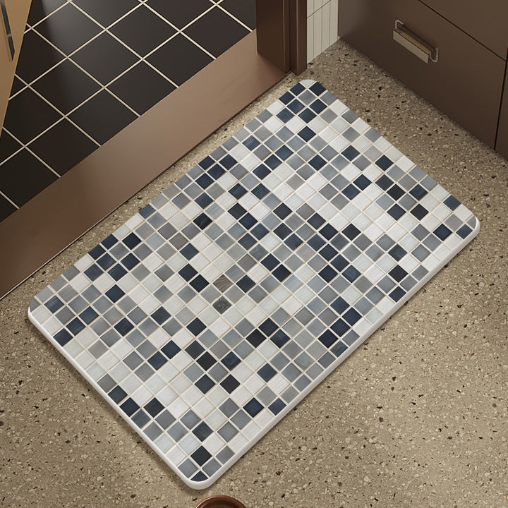Mosaic Design Bath Mat Kalsten