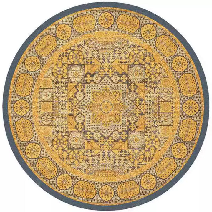 Round Vintage Area Rug
