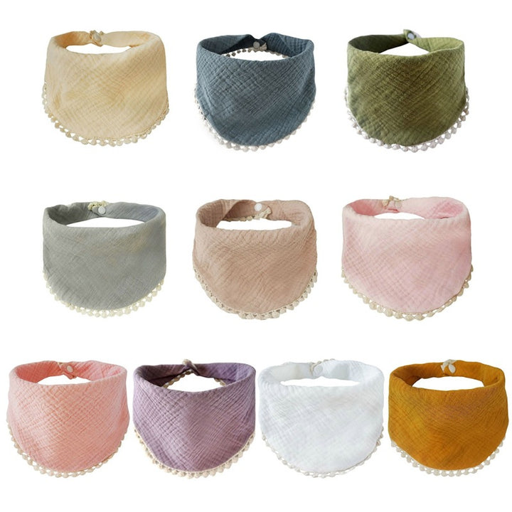 Soft Cotton Drool Bibs Set kalsten