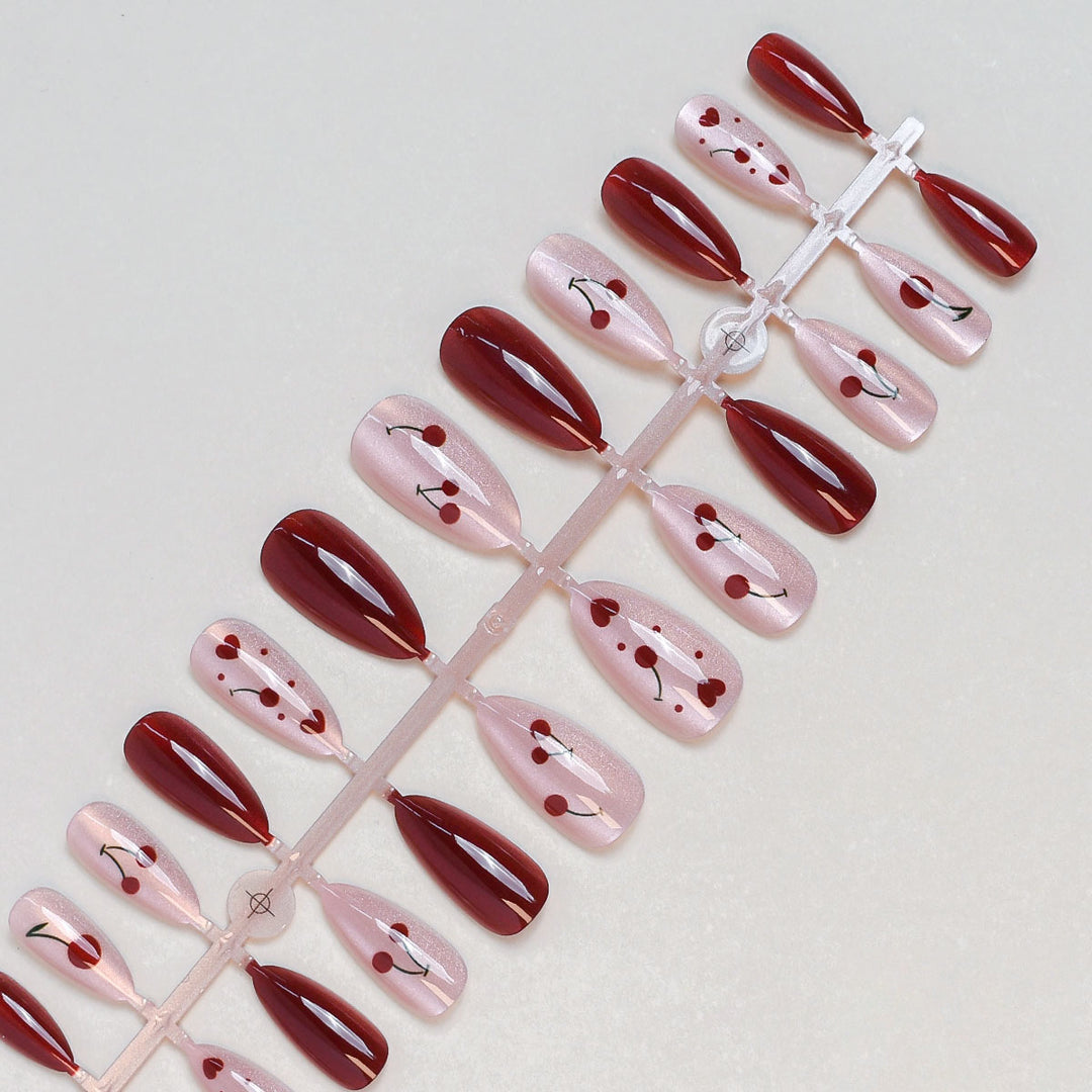 Artistic Cherry Blossom Press-On Nail Set Kalsten