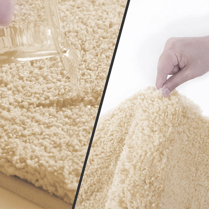 Plush Textured Bath Mat for Bathroom