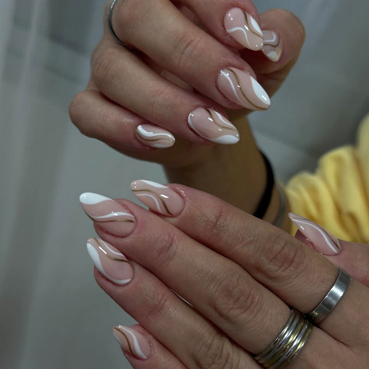 Artificial nail set with elegant curve design Kalsten