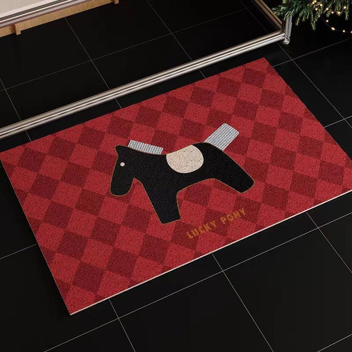 Decorative Pony-Themed Entrance Mat
