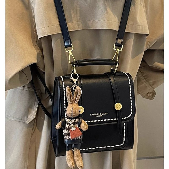 Vintage-Inspired Structured Crossbody Bag Kalsten