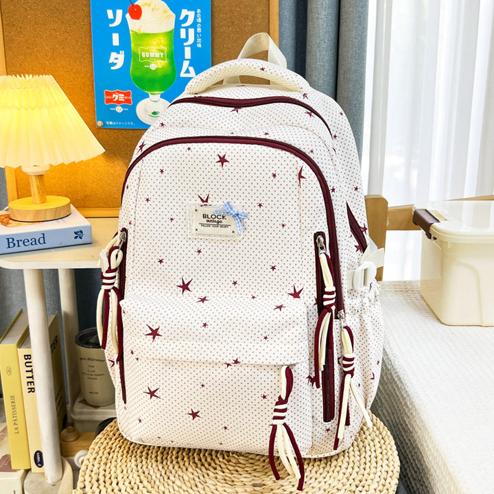 Stylish Star-Embellished Multi-Functional Backpack Kalsten