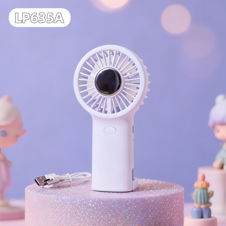 Women's Portable Mini Hand Fan with Ergonomic Design and USB Connection Kalsten