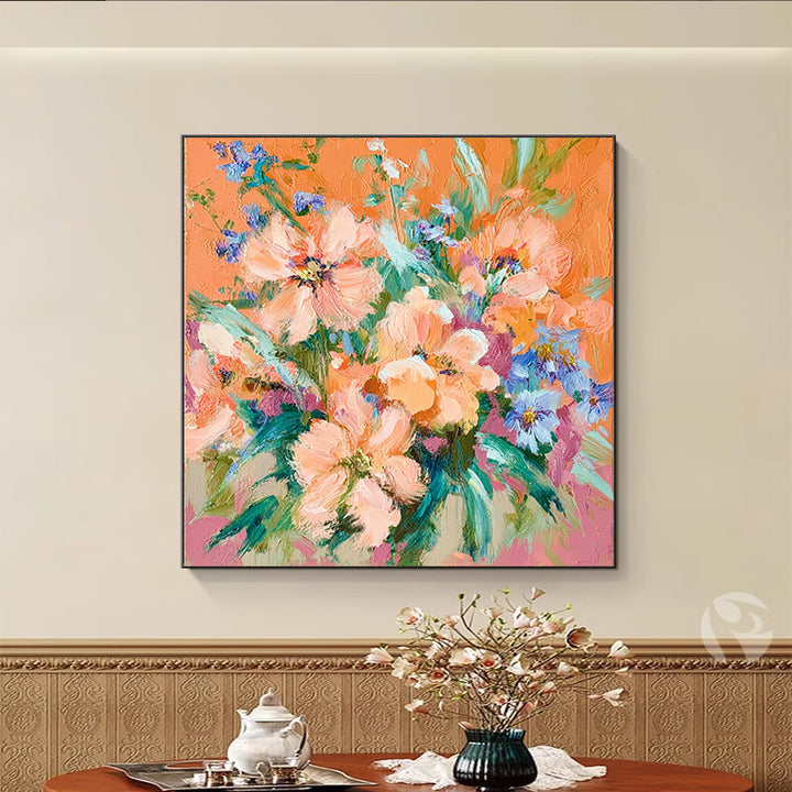 Decorative Floral Canvas Art for Walls