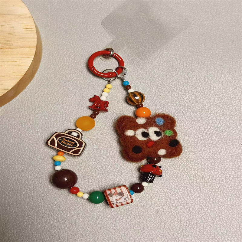 Playful Food-Themed Charm Keychain Kalsten