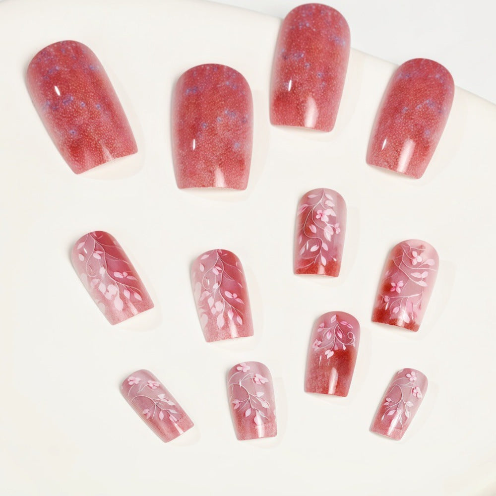 Artificial nails in elegant floral design Kalsten