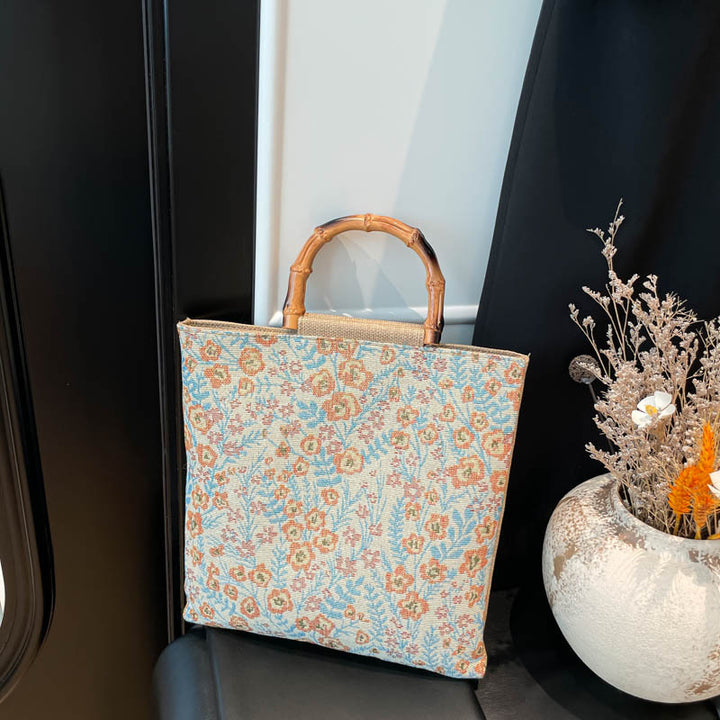 Floral Patterned Gourmet Tote