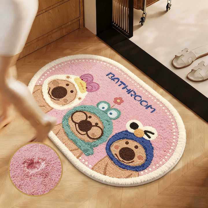 Cartoon Character Bath Rug for Home