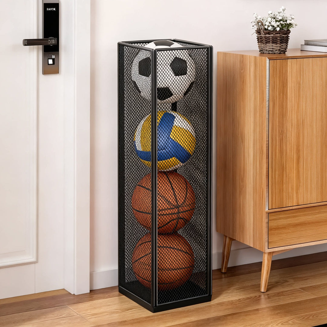 Compact Metal Mesh Umbrella Stand Organizer