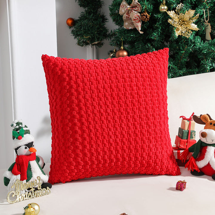 Textured Knit Decorative Pillow