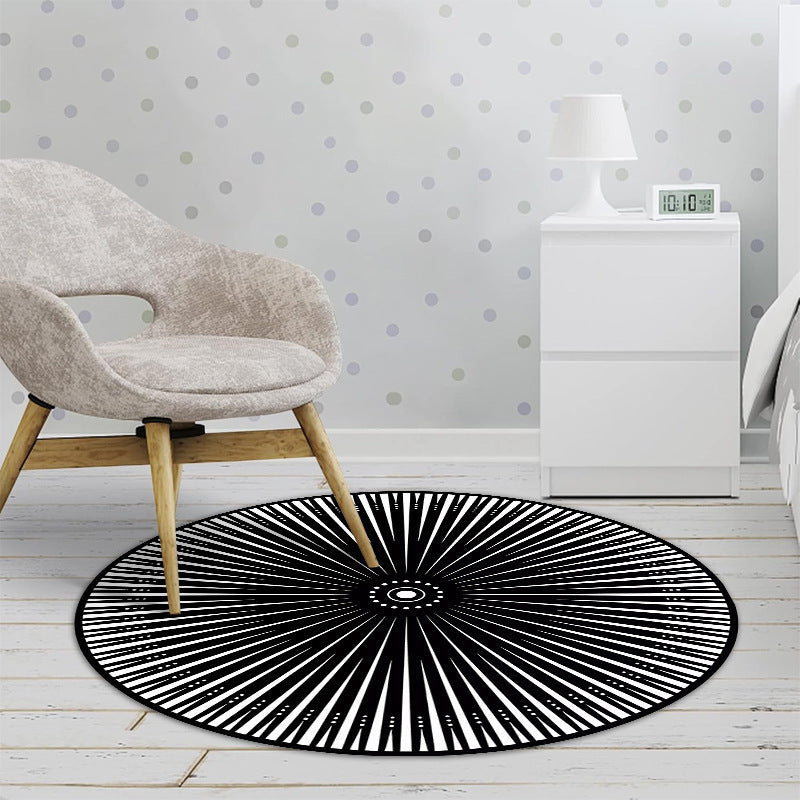 Floral Patterned Round Area Rug Kalsten