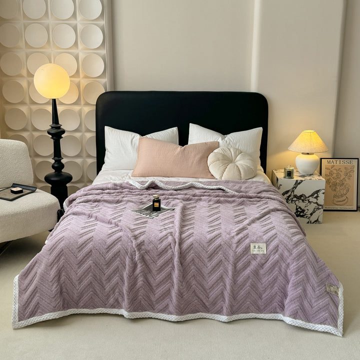 Herringbone Knit Throw Blanket