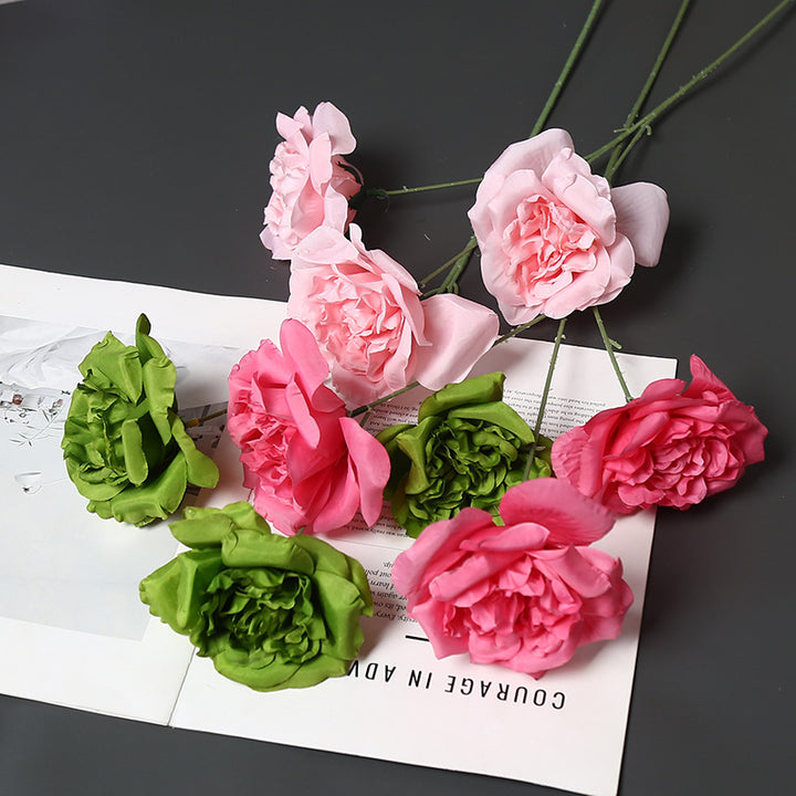 Elegant Faux Peony Stem for Home Decor Display