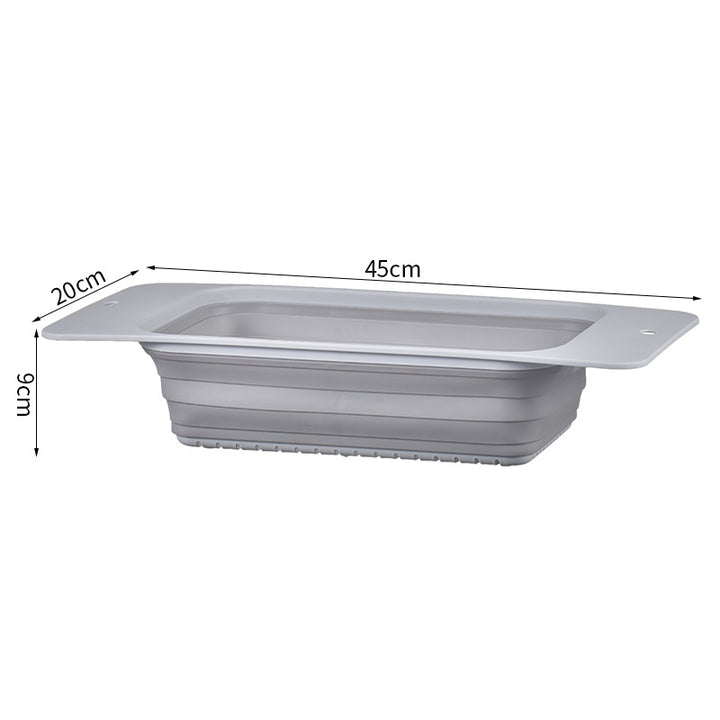 Foldable Silicone Draining Bowl with Strainer Insert and Handles