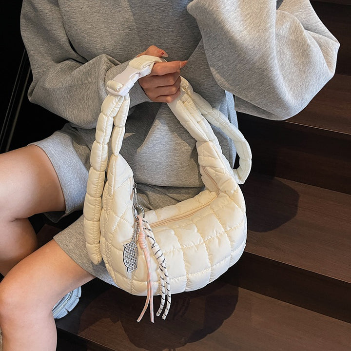 Padded Quilted Shoulder Bag