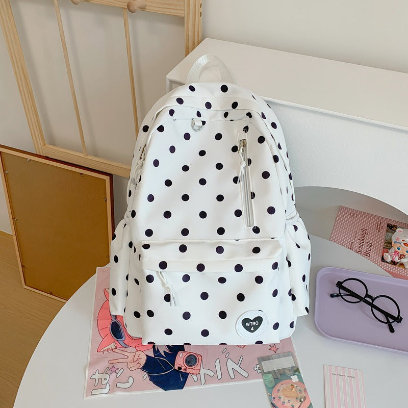 Trendy Polka Dot Backpack Kalsten