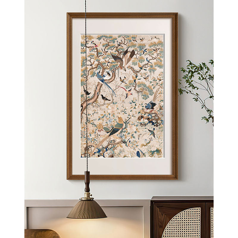 Framed nature-inspired artworks