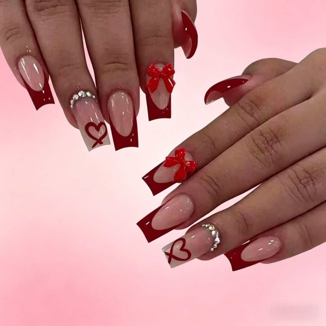 Stylish Long-Lasting Press-On Nail Set