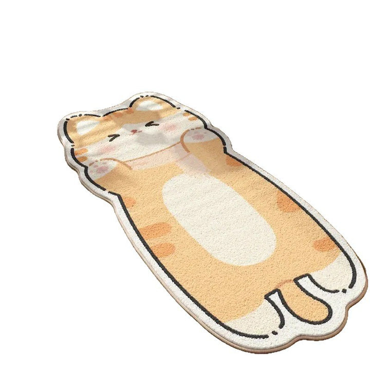 Playful Cartoon Cat Area Rug