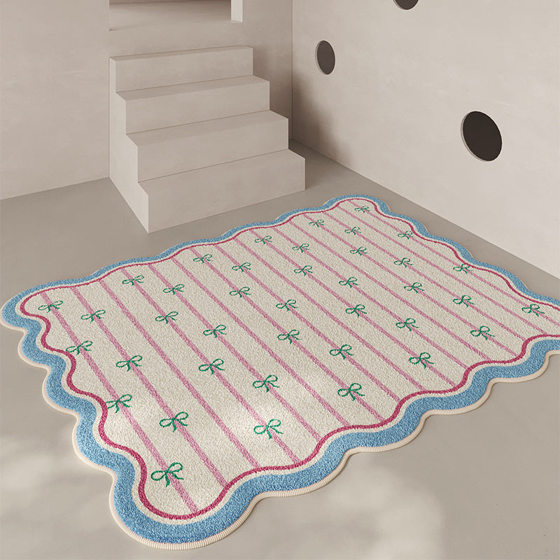 Floral Pattern Playful Area Rug