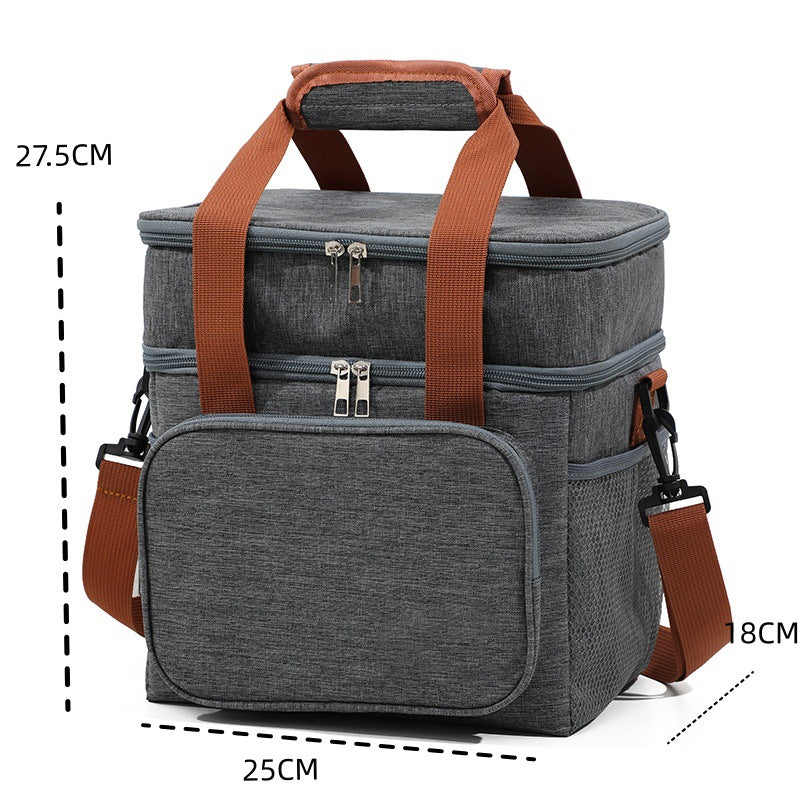 Insulated Food Carrier with Multi-Compartment Design