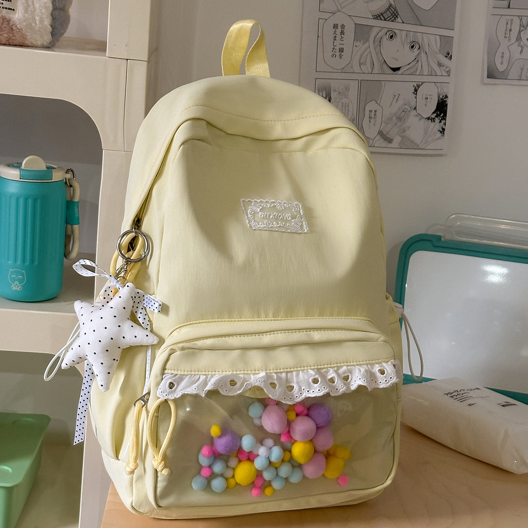 Stylish Ruffled Backpack Kalsten