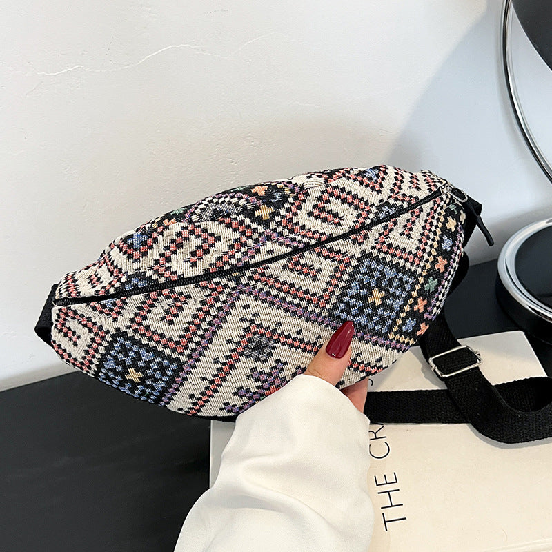 Bohemian Style Woven Fanny Pack