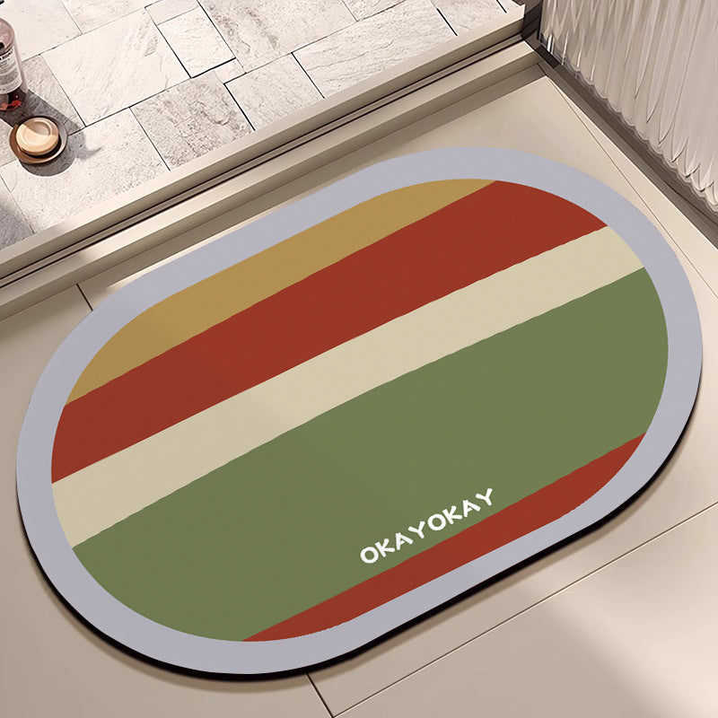 Decorative Floral Bathroom Mat Kalsten