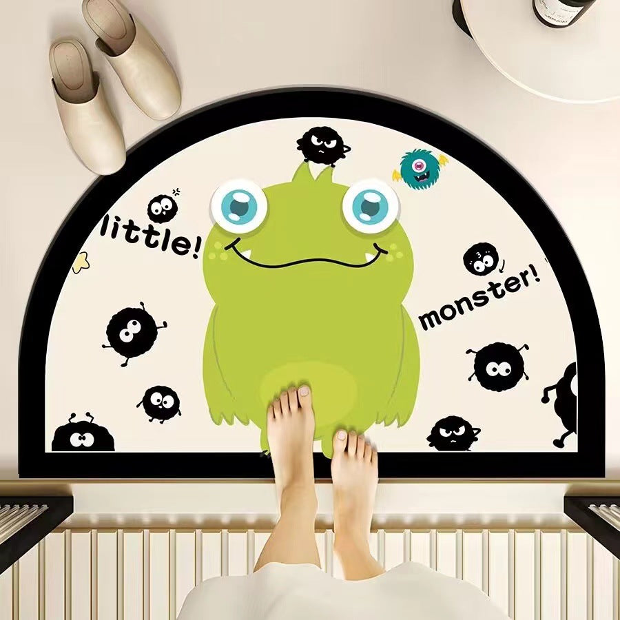 Playful Monster-Themed Bath Mat Kalsten