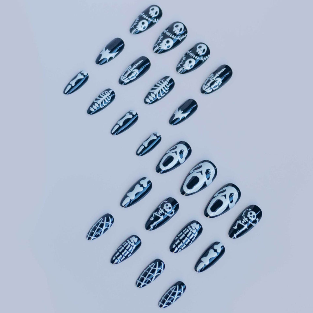 Festive Halloween-Themed Nail Art Set