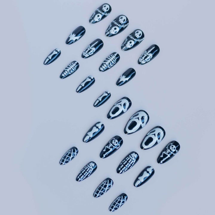 Festive Halloween-Themed Nail Art Set