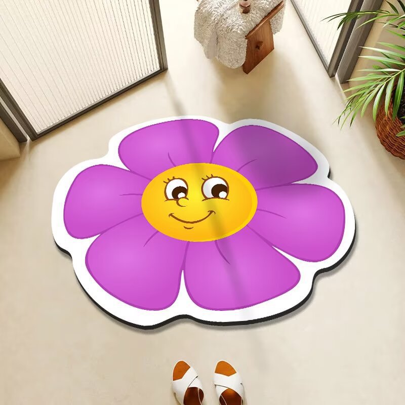Cheerful Floral Decorative Area Rug Kalsten