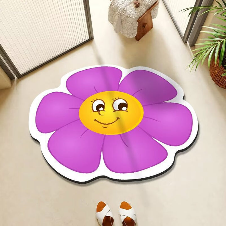 Cheerful Floral Decorative Area Rug Kalsten
