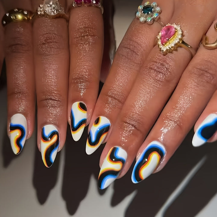 Abstract Artistic Nail Design Kalsten