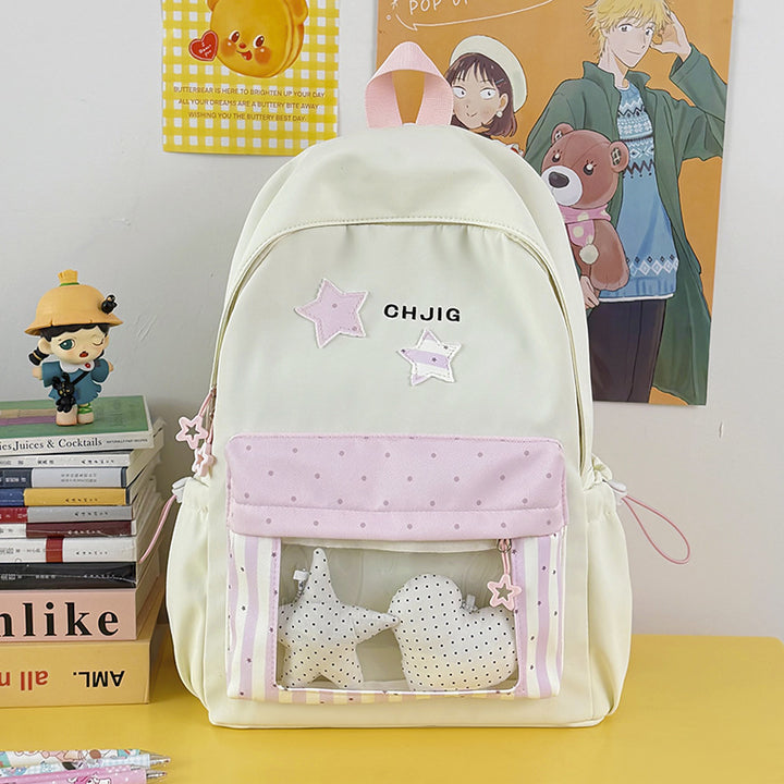 Stylish Transparent Window Backpack Kalsten