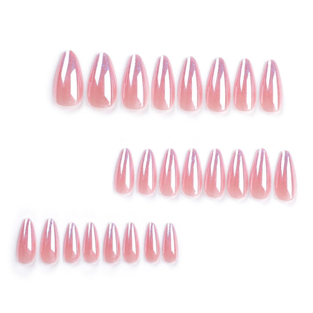 Artistic stiletto nails with glitter gradient and elegant design Kalsten