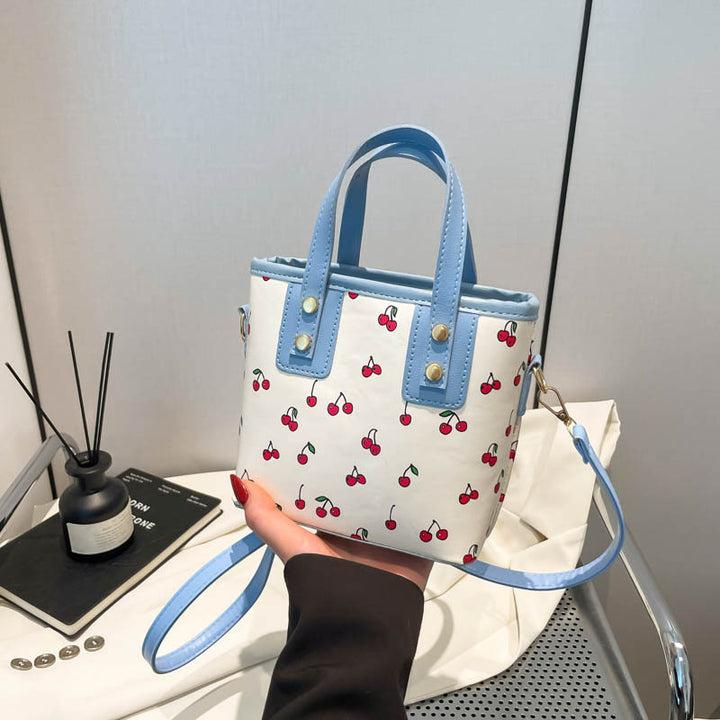 Cherry Print Mini Crossbody Bag