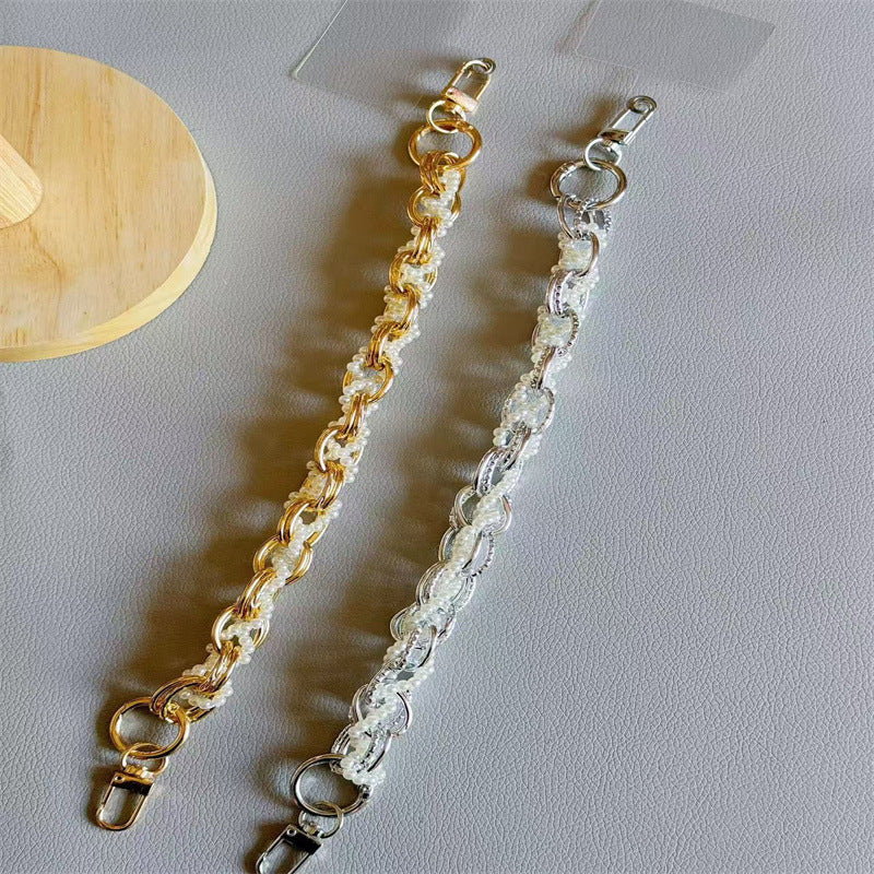 Elegant Pearl-Accented Keychain Kalsten