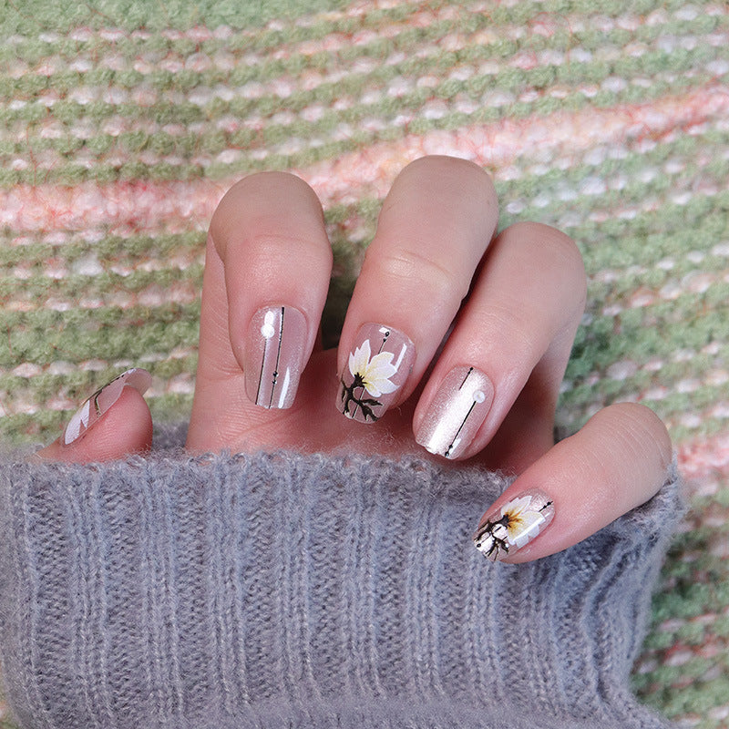Floral Art Press-On Nail Tips Kalsten