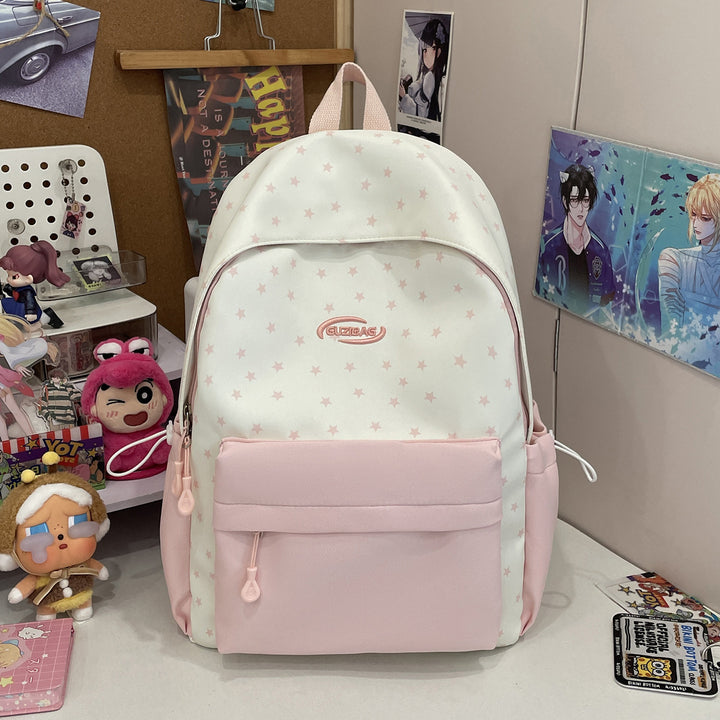 Stylish Printed Backpack with Fun Character Accents Kalsten