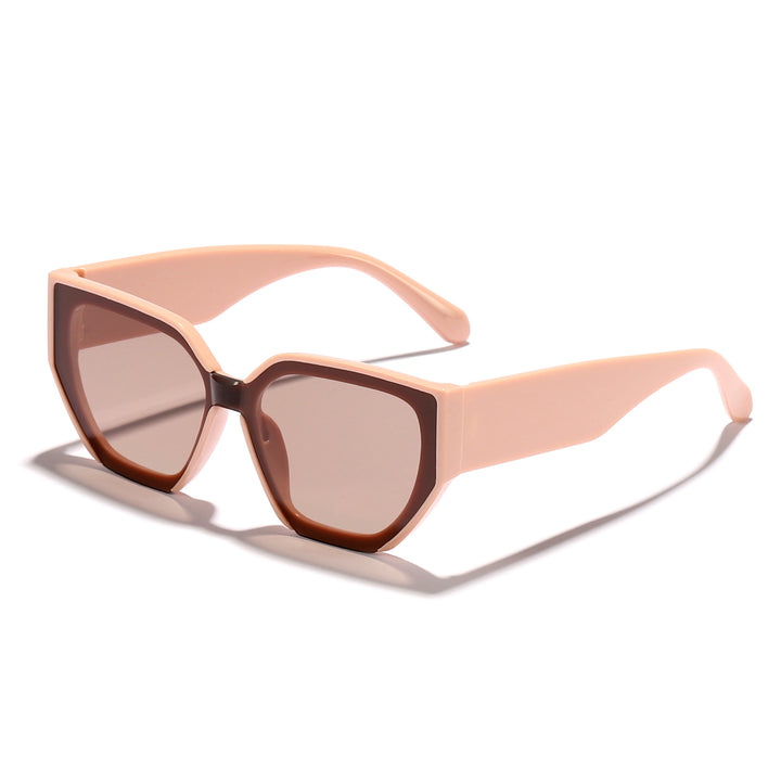 Women's fashionable oversized sunglasses with trendy hexagon design Kalsten