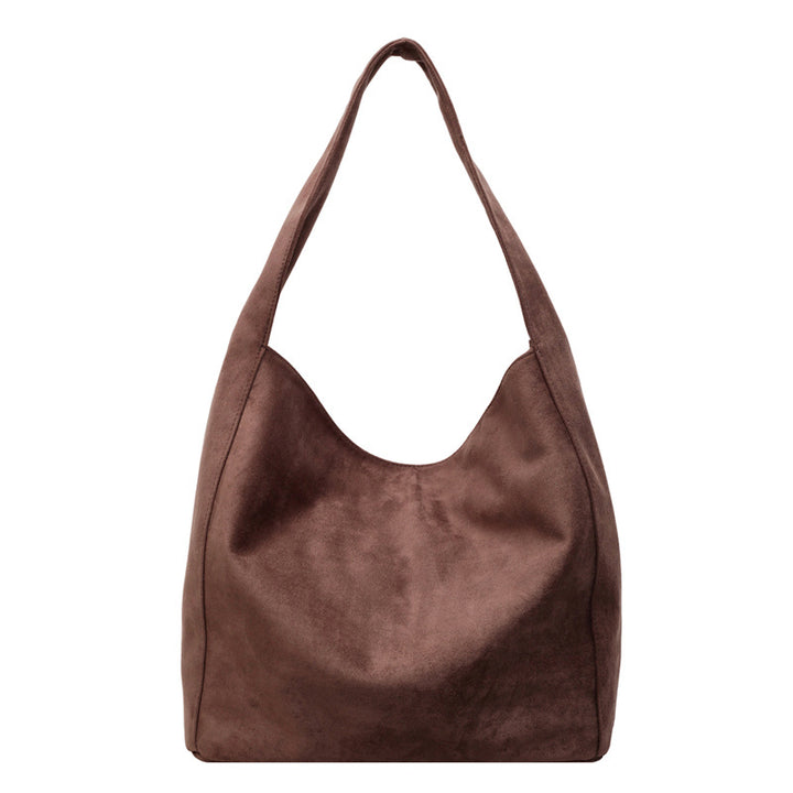 Soft Suede Hobo Tote Bag
