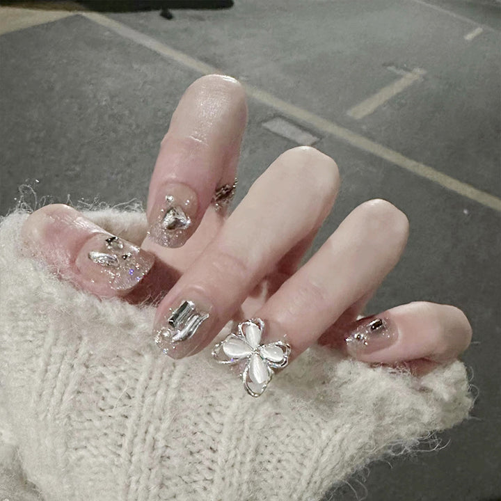 Artistic Press-On Nail Design